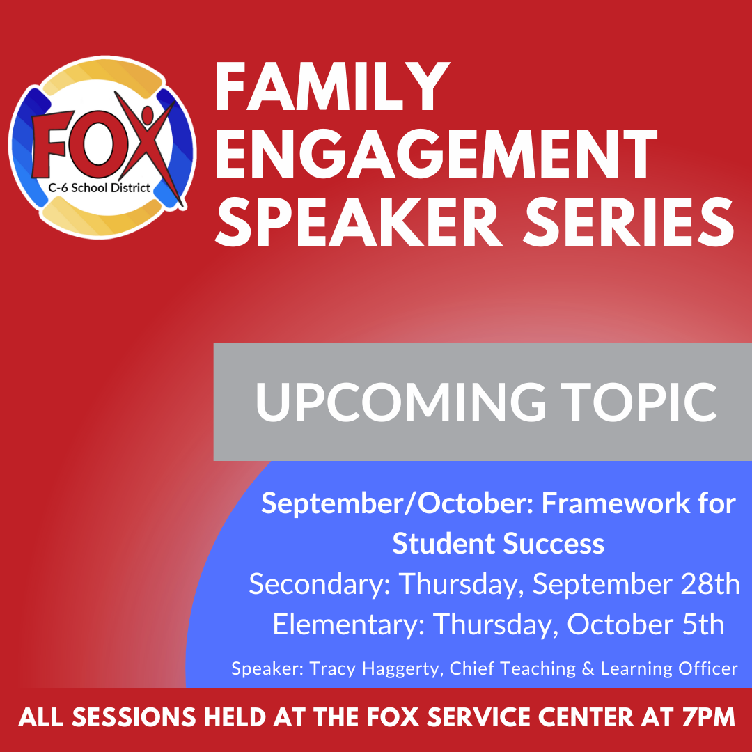  Attend the NEW Family Engagement Speaker Series 